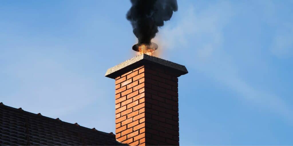 how to put out a chimney fire