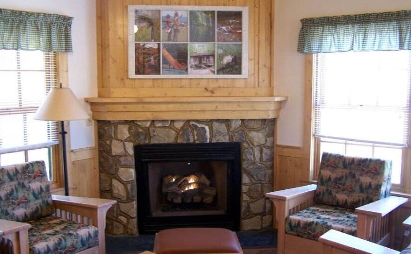 gas log fireplace