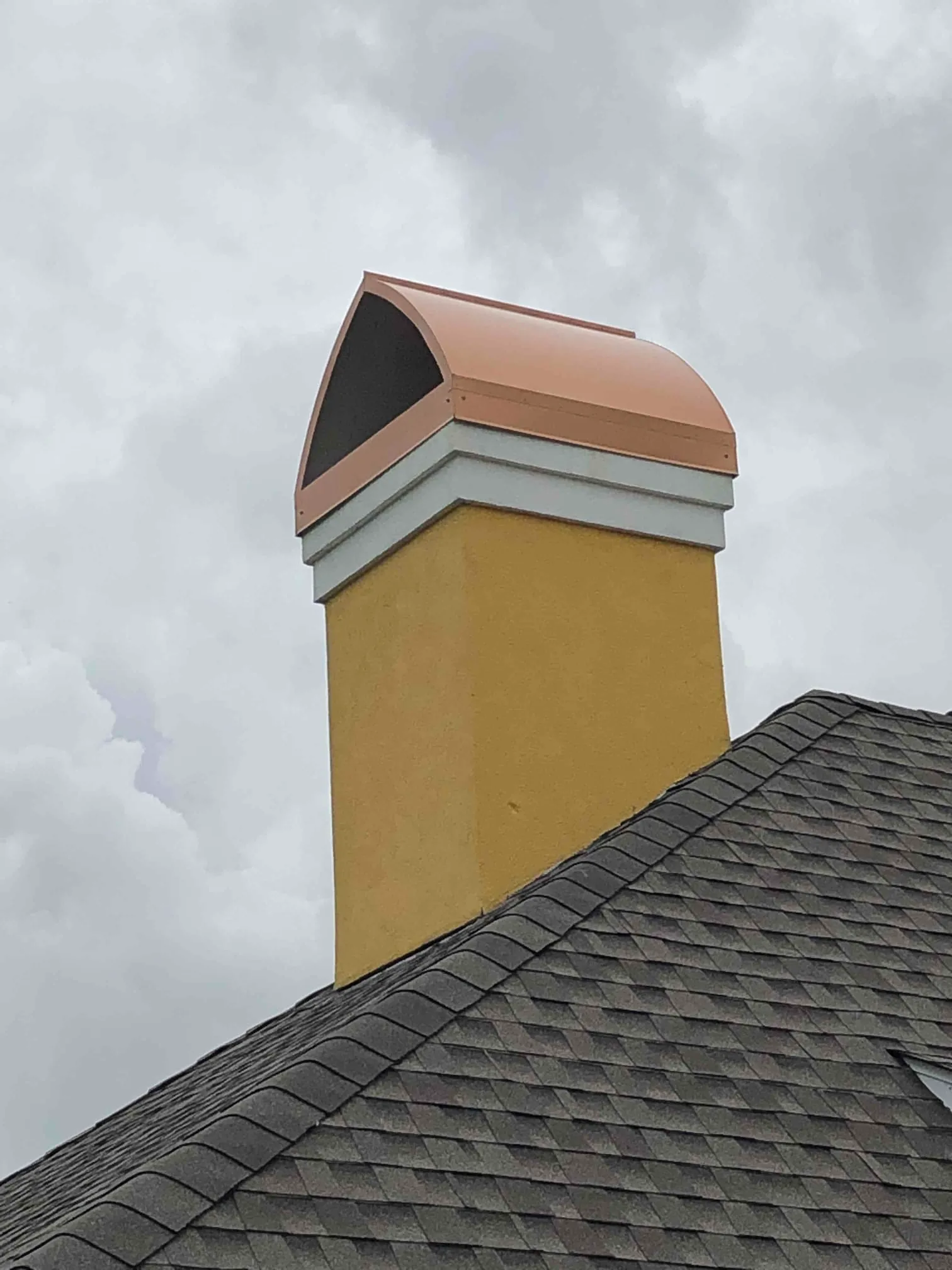 Brick chimney repair assessment in Louisiana